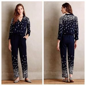 Anthropologie Lilka Lakeshore Jumpsuit Romper Navy